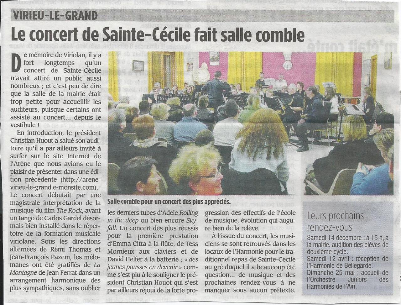 Concert Sainte Cécile 2013