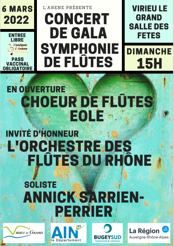 Affiche concert flutes 6 mars 2022