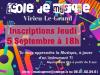 Affiche inscriptions arene 2024 2025